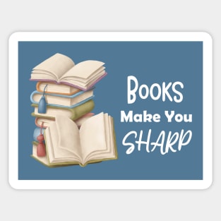 Books Make You Sharp Sticker